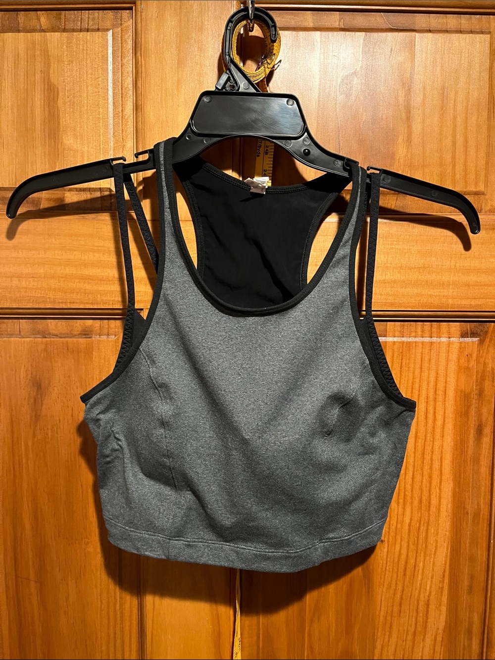 Under Armour Gray and Black Racerback Sports Bralette - Picture 1 of 6